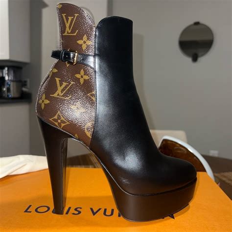 louis vuitton silver heel|louis vuitton platform heels.